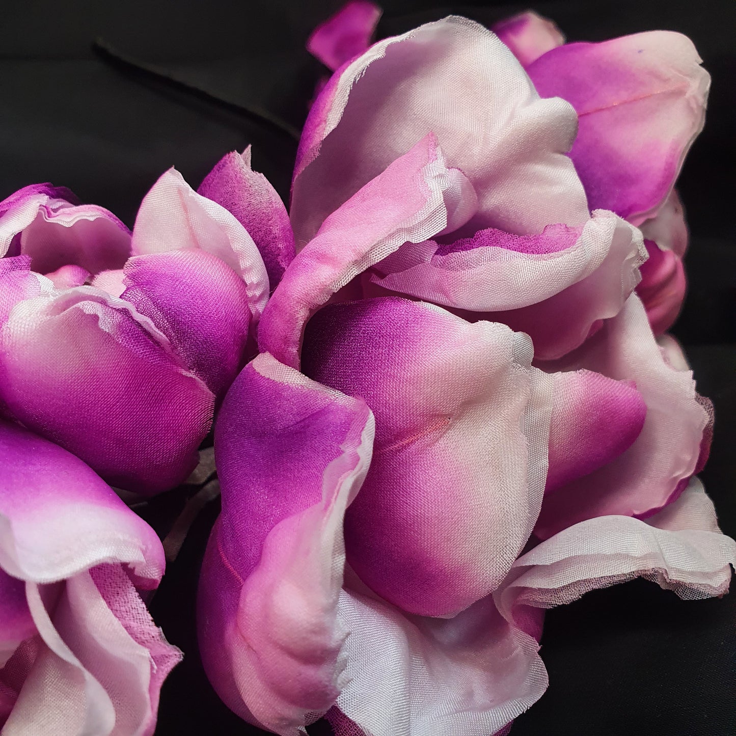Majestic Magnolia: Handcrafted Silk Floral Headpiece