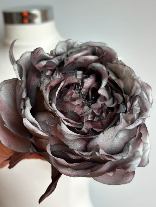 The Velvet Elegance Rose – Handcrafted Luxury Silk Flower