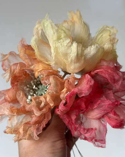 LuxePetal Opulence – Handcrafted Luxury Silk Poppies