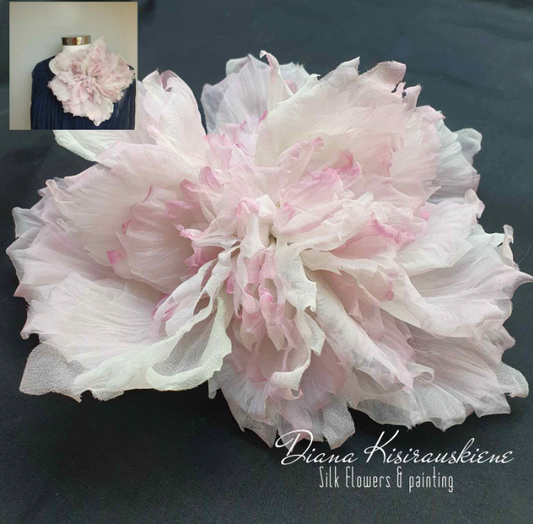 Luxura Silk Fantasy Flower Brooch – Handcrafted Elegance