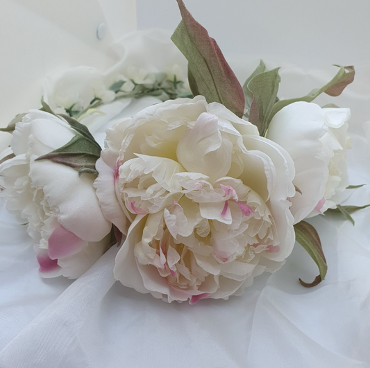 Luxe Bloom Silk Peony Headpiece
